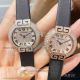 AAA Replica Cartier Tortue Women's Quartz Watch - Diamond Paved Case Black Fabric Strap (7)_th.jpg